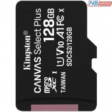 Карта пам'яті Kingston 128GB microSDXC Class 10 Canvas Select Plus 100R A1 (SDCS2/128GBSP) Карта пам'яті Kingston 128GB microSDXC Class 10 Canvas Select Plus 100R A1 (SDCS2/128GBSP)