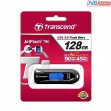 USB флеш накопичувач Transcend 128GB JetFlash 790 Black USB 3.0 (TS128GJF790K)