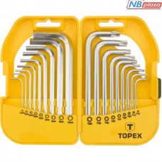 Набор инструментов Topex ключи шестигранные HEX и Torx, набор 18 шт.*1 уп. (35D952)