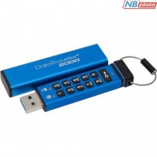 Kingston 16GB DataTraveler 2000 Keypad Access USB 3.1 Blue (DT2000/16GB)