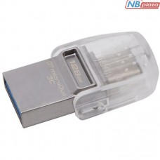 Kingston 128GB DataTraveler MicroDuo USB 3.1/Type-C Metal Silver (DTDUO3C/128GB)