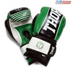 Боксерские перчатки THOR Thunder 14oz Green (529/12(Leather) GRN 14 oz.)