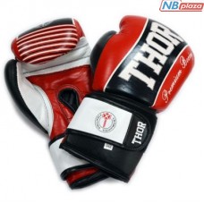 Боксерские перчатки THOR Thunder 14oz Red (529/13(Leather) RED 14 oz.)