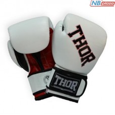 Боксерские перчатки THOR Ring Star 16oz White/Red/Black (536/01(Le)WHITE/RED/BLK 16 oz.)