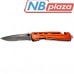 Нож Neo Tools складаний з фiксатором, з лезом для розрiзання ременiв (63-026)