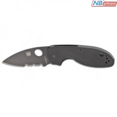 Ніж Spyderco Efficent Black Blade Serrated (C216GPSBBK)