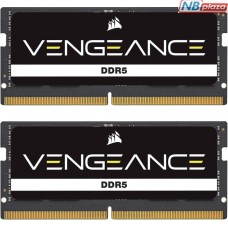 Модуль пам'яті для ноутбука SoDIMM DDR5 16GB (2x8GB) 4800 MHz Vengeance Corsair (CMSX16GX5M2A4800C40)