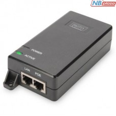 Адаптер PoE DIGITUS PoE+ 802.3at, 10/100/1000 Mbps, Output max. 48V, 30W (DN-95103-2)