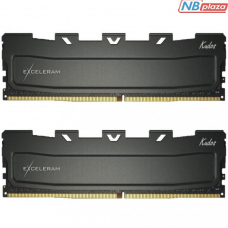 Модуль памяти для компьютера DDR4 16GB (2x8GB) 3200 MHz Kudos Black eXceleram (EKBLACK4163216AD)