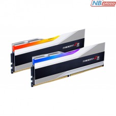 Модуль памяти для компьютера DDR5 32GB (2x16GB) 5600 MHz Trident Z5 RGB Silver G.Skill (F5-5600J3636C16GX2-TZ5RS)