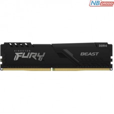 Модуль памяти для компьютера DDR4 16GB 2666 MHz FURY Beast Black HyperX (Kingston Fury) (KF426C16BB/16)