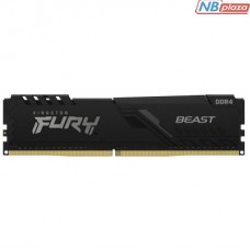 Модуль памяти для компьютера DDR4 16GB 3200 MHz Beast Black Kingston Fury (ex.HyperX) (KF432C16BB/16)