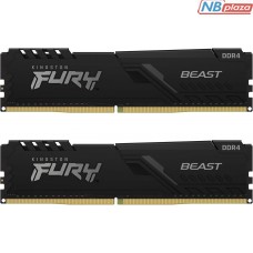 Модуль памяти для компьютера DDR4 32GB (2x16GB) 3200 MHz Fury Beast Black HyperX (Kingston Fury) (KF432C16BB1K2/32)