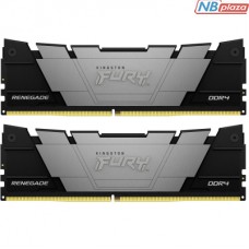 Модуль пам'яті для комп'ютера DDR4 64GB (2x32GB) 3200 MHz Fury Renegade Black Kingston Fury (ex.HyperX) (KF432C16RB2K2/64)