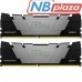 Модуль пам'яті для комп'ютера DDR4 64GB (2x32GB) 3200 MHz Fury Renegade Black Kingston Fury (ex.HyperX) (KF432C16RB2K2/64)