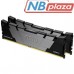 Модуль пам'яті для комп'ютера DDR4 64GB (2x32GB) 3200 MHz Fury Renegade Black Kingston Fury (ex.HyperX) (KF432C16RB2K2/64)