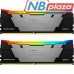 Модуль пам'яті для комп'ютера DDR4 32GB (2x16GB) 3600 MHz Fury Renegade RGB Kingston Fury (ex.HyperX) (KF436C16RB12AK2/32)