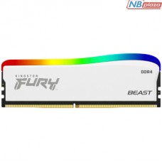 Модуль памяти для компьютера DDR4 8GB 3600 MHz Beast White RGB SE Kingston Fury (ex.HyperX) (KF436C17BWA/8)