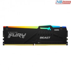 Модуль пам'яті для комп'ютера DDR5 16GB 5600 MHz Beast RGB AM5 Black Kingston Fury (ex.HyperX) (KF556C36BBEA-16)