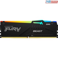 Модуль пам'яті для комп'ютера DDR5 32GB 6000 MHz Beast RGB Kingston Fury (ex.HyperX) (KF560C36BBEA-32)