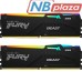 Модуль пам'яті для комп'ютера DDR5 64GB (2x32GB) 6000 MHz Beast RGB Kingston Fury (ex.HyperX) (KF560C36BBEAK2-64)