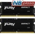 Модуль пам'яті для ноутбука SoDIMM DDR5 32GB (2x16GB) 6000 MHz Impact Kingston Fury (ex.HyperX) (KF560S38IBK2-32)