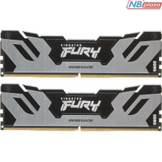Модуль пам'яті для комп'ютера DDR5 32GB (2x16GB) 6400 MHz FURY Renegade Silver Kingston Fury (ex.HyperX) (KF564C32RSK2-32)