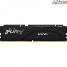 Модуль пам'яті для комп'ютера DDR5 16GB 6800 MHz Beast Black Kingston Fury (ex.HyperX) (KF568C34BB-16)