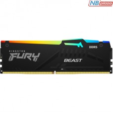 Модуль пам'яті для комп'ютера DDR5 16GB 6800 MHz Beast RGB XMP Kingston Fury (ex.HyperX) (KF568C34BBA-16)