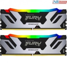 Модуль пам'яті для комп'ютера DDR5 32GB (2x16GB) 7600 MHz Renegade RGB XMP Kingston Fury (ex.HyperX) (KF576C38RSAK2-32)