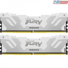 Модуль пам'яті для комп'ютера DDR5 32GB (2x16GB) 7600 MHz Renegade White XMP Kingston Fury (ex.HyperX) (KF576C38RWK2-32)