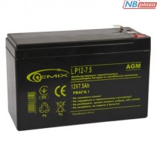 Батарея к ИБП 12В 7.5 Ач GEMIX (LP12-7.5)