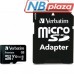 Карта пам'яті Verbatim 128GB microSDHC class 10 UHS-I (MDAVR-96/G)