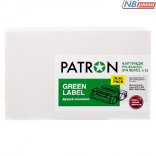Картридж PATRON HP LJ CF280A GREEN Label (DUAL PACK) (PN-80ADGL)