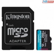 Карта памяти Kingston 256GB microSDXC class 10 UHS-I U3 A2 Canvas Go Plus (SDCG3/256GB)