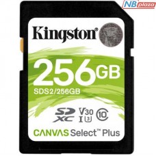 Карта памяти Kingston 256GB SDXC class 10 UHS-I U3 Canvas Select Plus (SDS2/256GB)