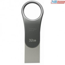 USB флеш накопитель Silicon Power 32GB Mobile C80 Silver USB 3.0 (SP032GBUC3C80V1S)