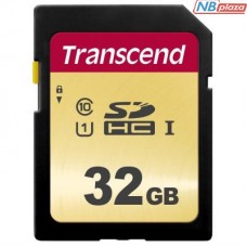 Карта памяти Transcend 32GB SDHC class 10 UHS-I U1 (TS32GSDC500S)