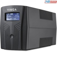 Источник бесперебойного питания Vinga LCD 600VA plastic case with USB+RJ11 (VPC-600PU)