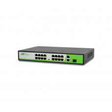 Комутатор мережевий ZKTeco ZK-PoE1621N-200W (ZK-PoE1621N(S)-200W)