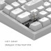 Клавіатура Dark Project ALU81 Terra Nostra PBT RGB Mech G3MS Moonstone White (DPKB_NOSTRA_81_ANSI_WHITE_UA)
