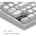 Клавіатура Dark Project ALU81 Terra Nova PBT RGB Mech G3MS Moonstone White (DPKB_NOVA_81_ANSI_WHITE_UA)
