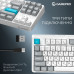 Клавіатура GamePro Asgard Ragnar Wireless/Bluetooth/USB UA White (MK285WH)