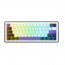 Клавіатура Hator Hellyberry HK60 Mechanical Linear RGB Wireless/Bluetooth/USB UA White/Violet (HK60_wireless)