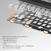 Клавіатура Ajazz AK980 V2 Maillard Switch Wireless/Bluetooth/USB UA Black/Grey/Yellow (AK980-V2-M-BGY)
