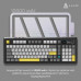 Клавіатура Ajazz AK980 V2 Maillard Switch Wireless/Bluetooth/USB UA Black/Grey/Yellow (AK980-V2-M-BGY)