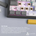 Клавіатура Ajazz AK980 V2 Maillard Switch Wireless/Bluetooth/USB UA Black/Grey/Yellow (AK980-V2-M-BGY)
