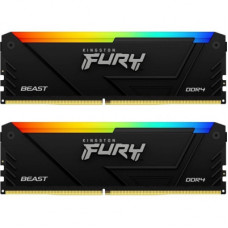 Модуль пам'яті для комп'ютера DDR4 32GB (2x16GB) 3200 MHz Beast RGB Kingston Fury (ex.HyperX) (KF432C16BB12AK2/32)