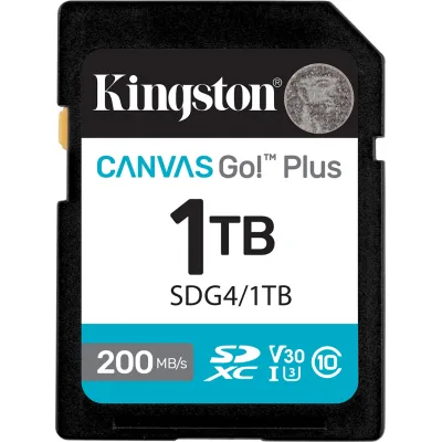 Карта пам’яті Kingston 1TB SDXC сlass 10 UHS-I U3 V30 Canvas Go Plus G4 (SDG4/1TB)
