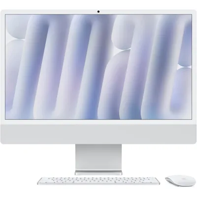 Комп’ютер Apple 24″ iMac Retina 4.5K / Apple M4 (10-c/CPU, 10-c/GPU), 16, 512, Silver, Model A3137 (MWUV3UA/A)